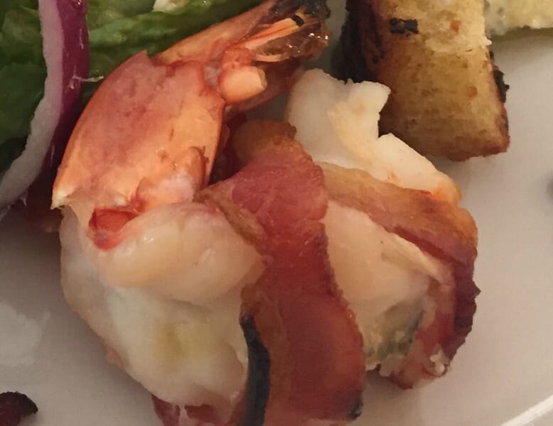 Gorgonzola Stuffed Shrimp Wrapped in Bacon