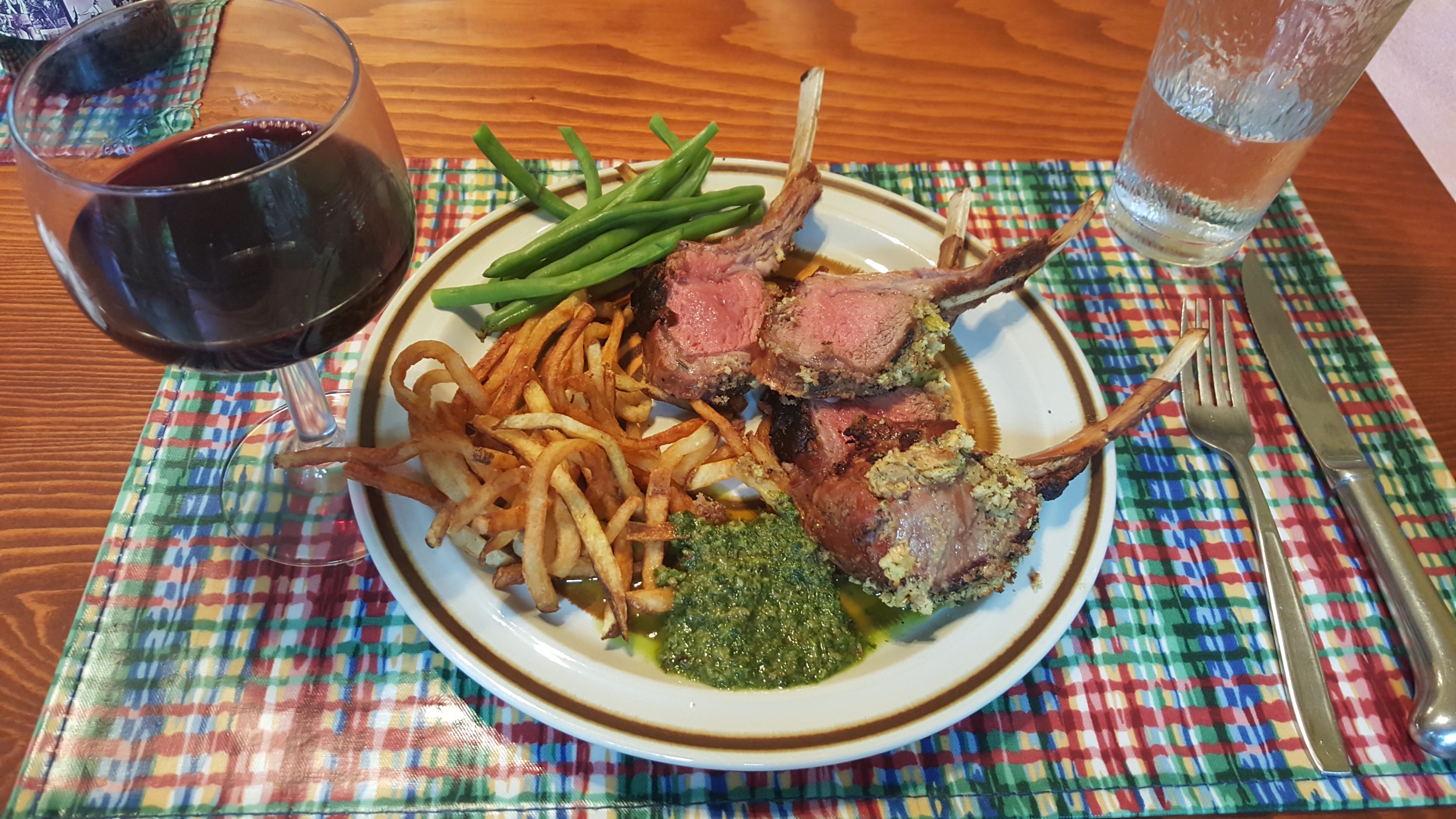 Rack of Lamb Provençale with Salsa Verde