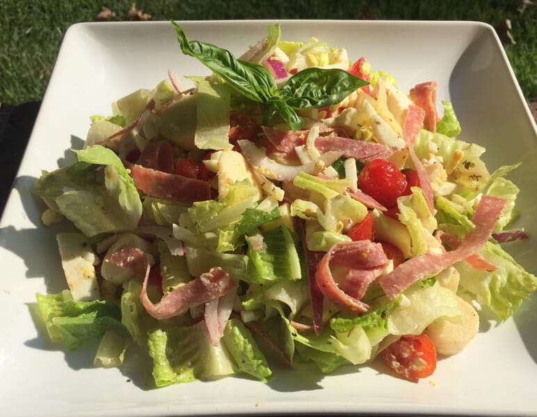 Chopped Salad with Italian Dressing