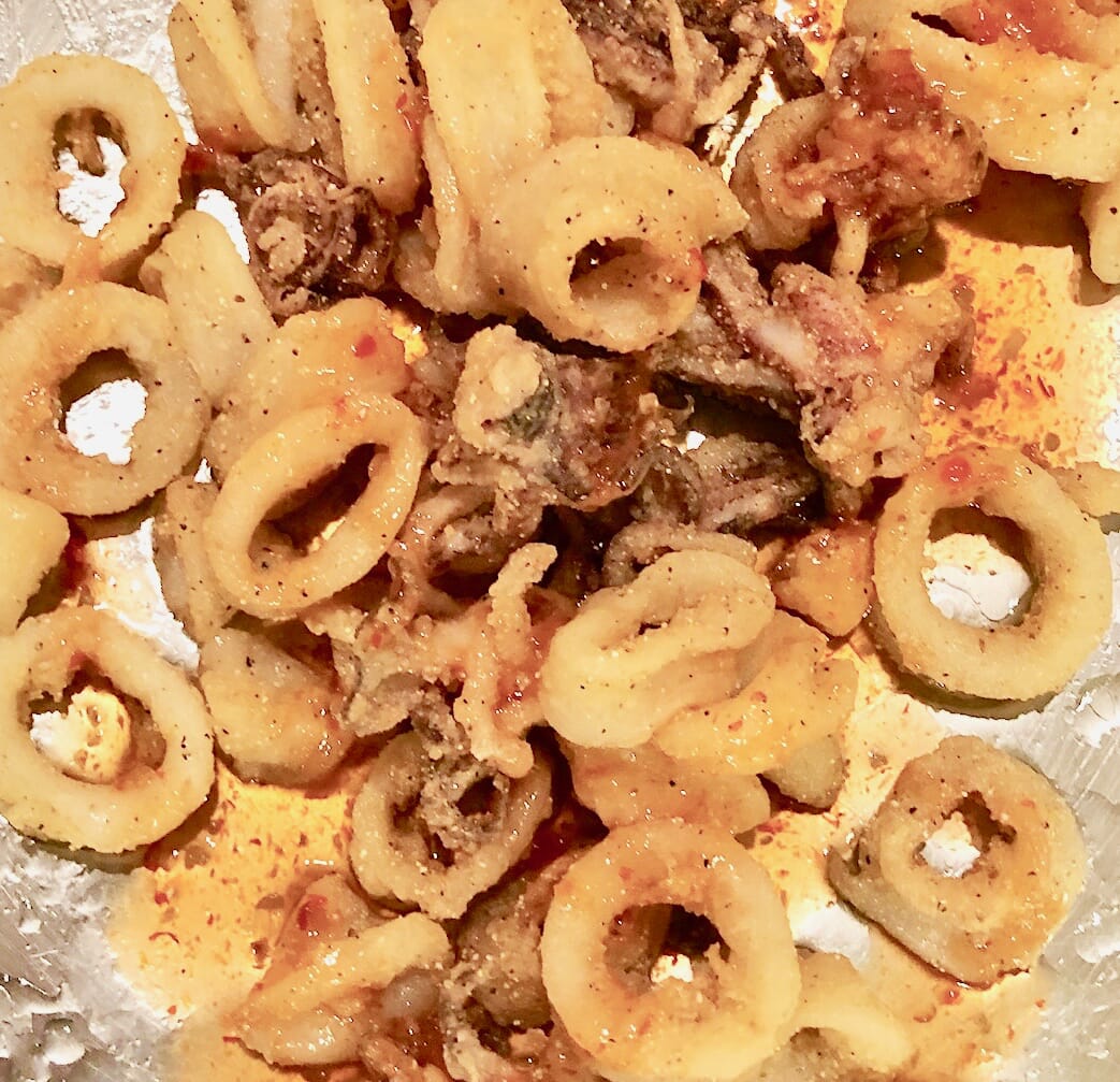 Fried Calamari With Sweet Chili Sauce
