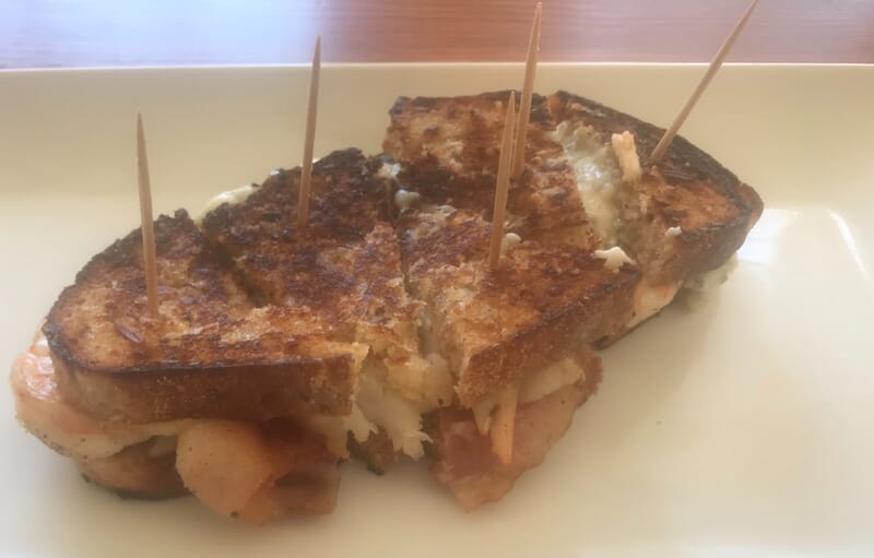 Gourmet Grilled Cheese - Shrimp, Bacon and Gorgonzola