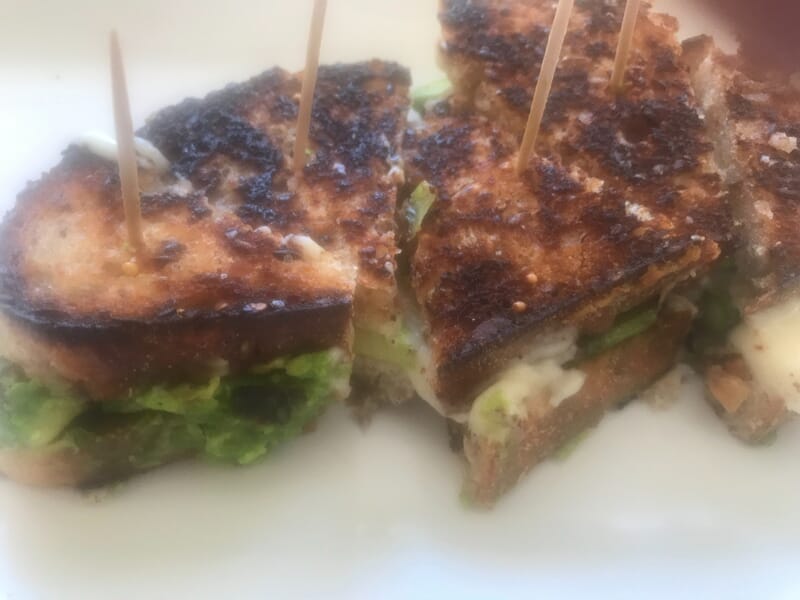 Gourmet Grilled Cheese - Avocado, Asparagus and Gruyere