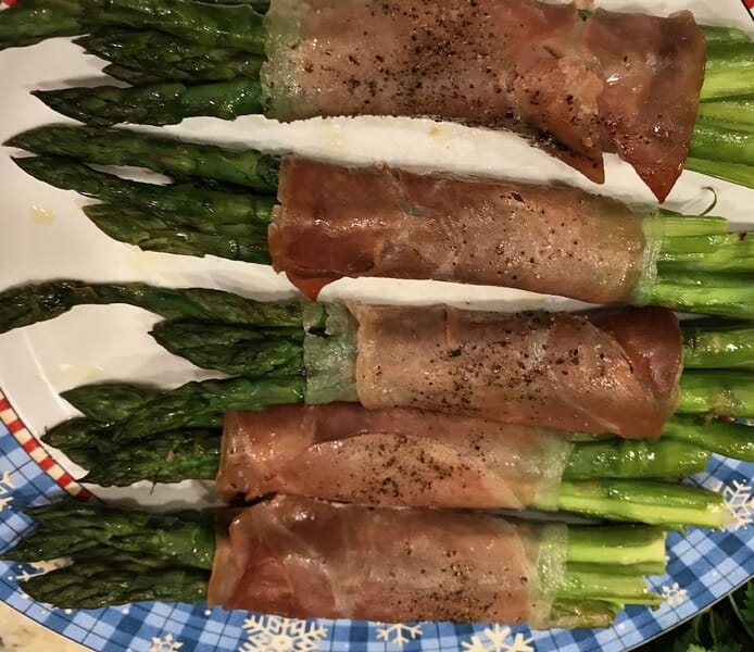 Roasted Asparagus Avec Jambon